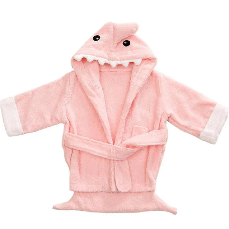Cute Animal Shark Newborn Bathrobe & Swaddle