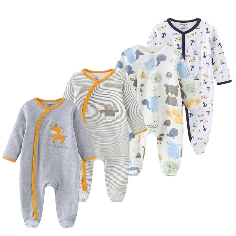 4Piece Long Sleeve Baby Romper