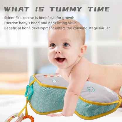 Baby Tummy Time Toy & Pillow - High Contrast Sensory Training
