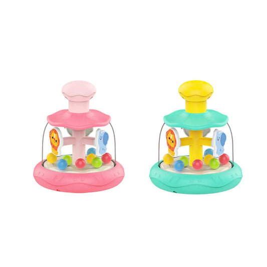 Press-and-Spin Baby Toy: Rotating Motor Skills Learning