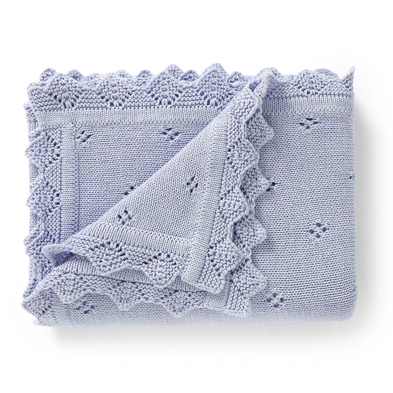 Ultra-Soft Knitted Cotton Baby Swaddle & Blanket (90x70cm)