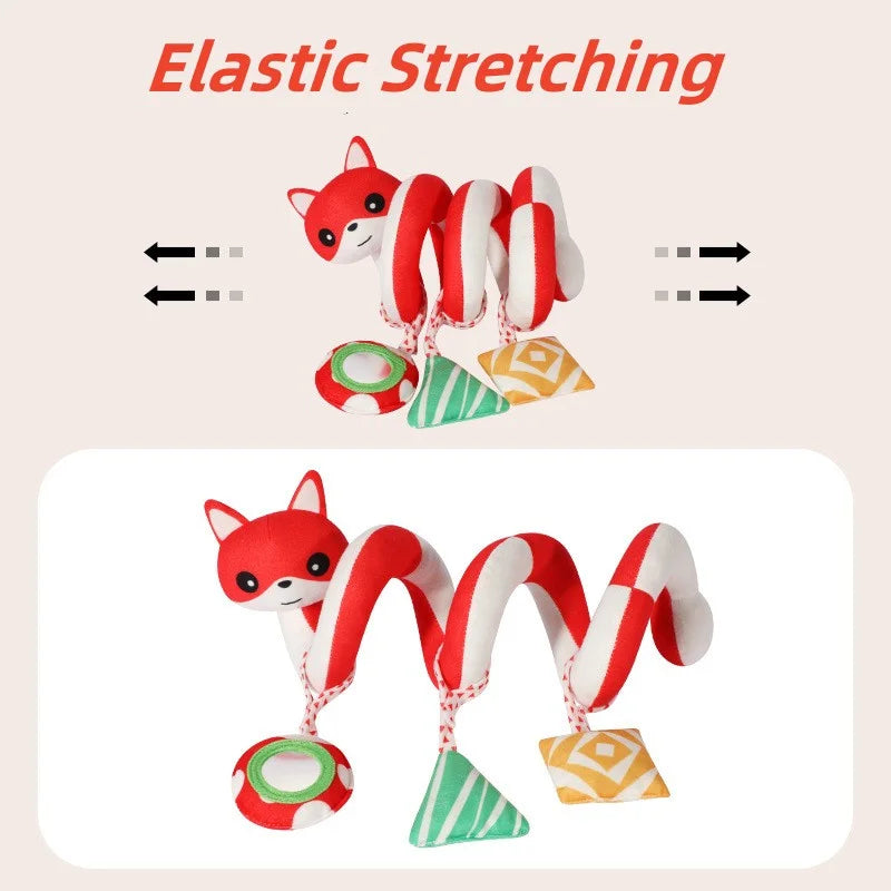 Cute Animal Plush Stroller & Crib Toys for Baby Gift