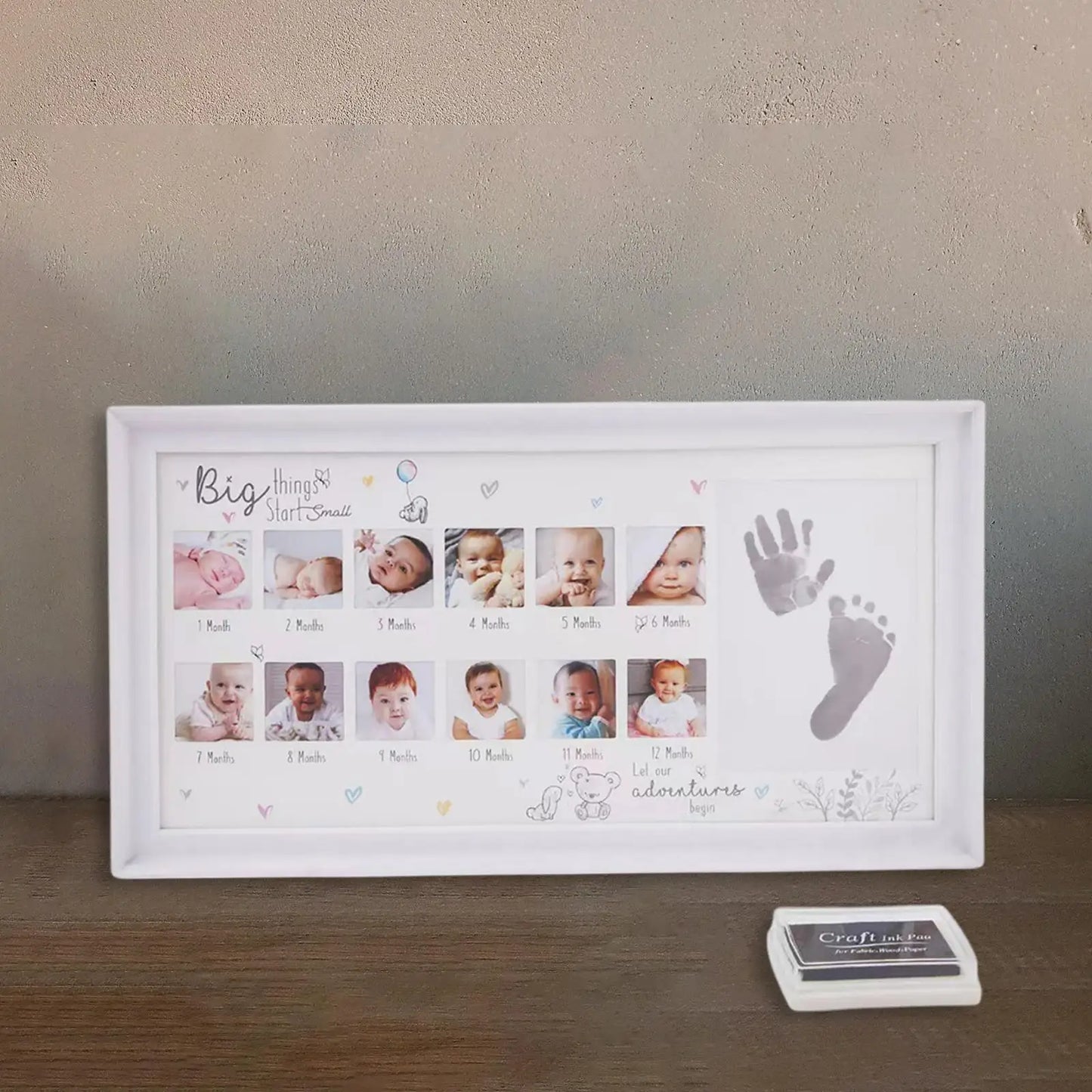 My First Year" Newborn Photo Frame & Keepsake Kit