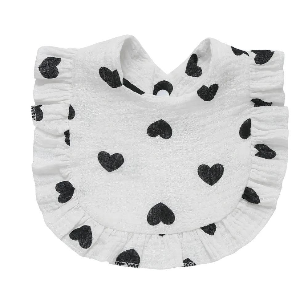 Cotton Muslin Baby Bibs for Newborns – Feeding, Drool & Burp Cloth Accessories