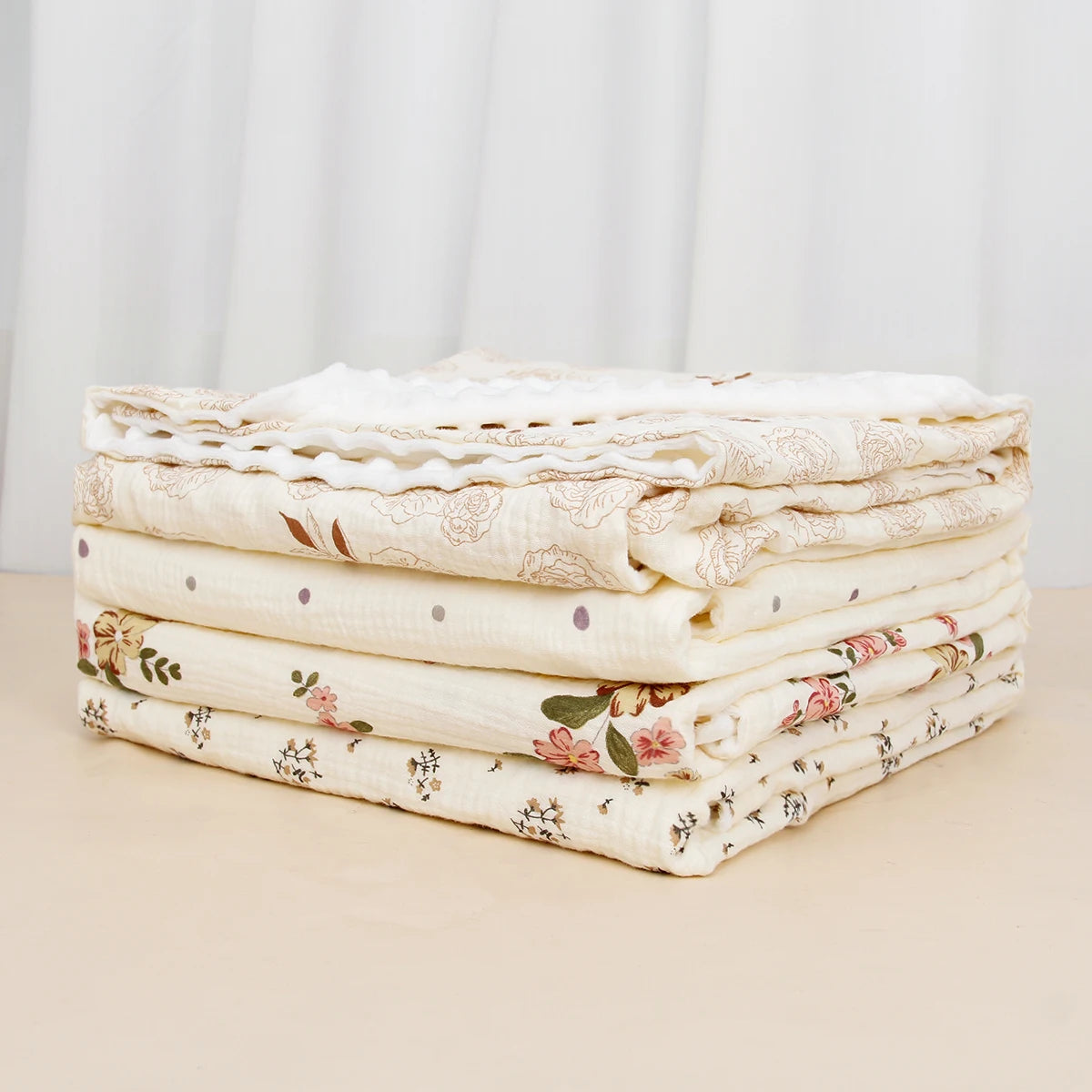 Pure Cotton Newborn Blanket Warm And Comfortable