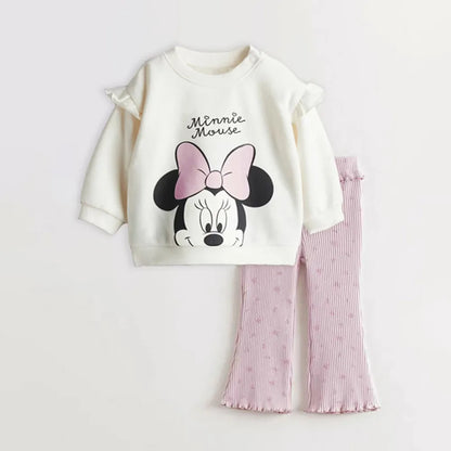 Toddler Girl Cotton Sweatshirt & Pants Set