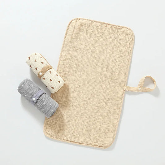 Portable Cotton Newborn Changing Mat & Mattress Protector