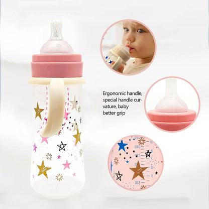 Large Capacity Anti-Fall PP Star Feeding Bottle