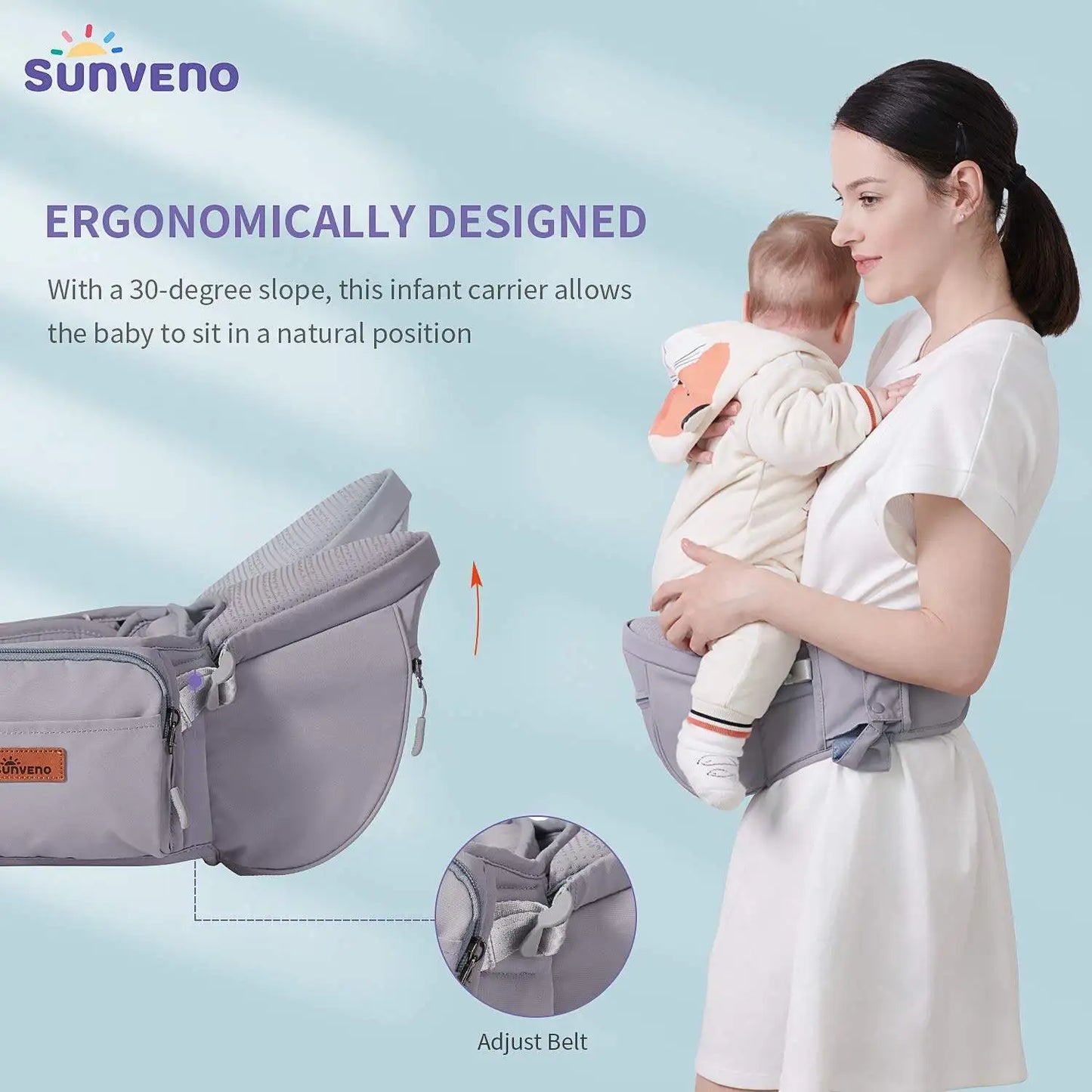 Convenient Ergonomic Baby Waist Seat Carrier
