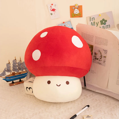 Kawaii Mushroom Plush – Soft Squishy Pillow Toy & Cute Gift for Kids