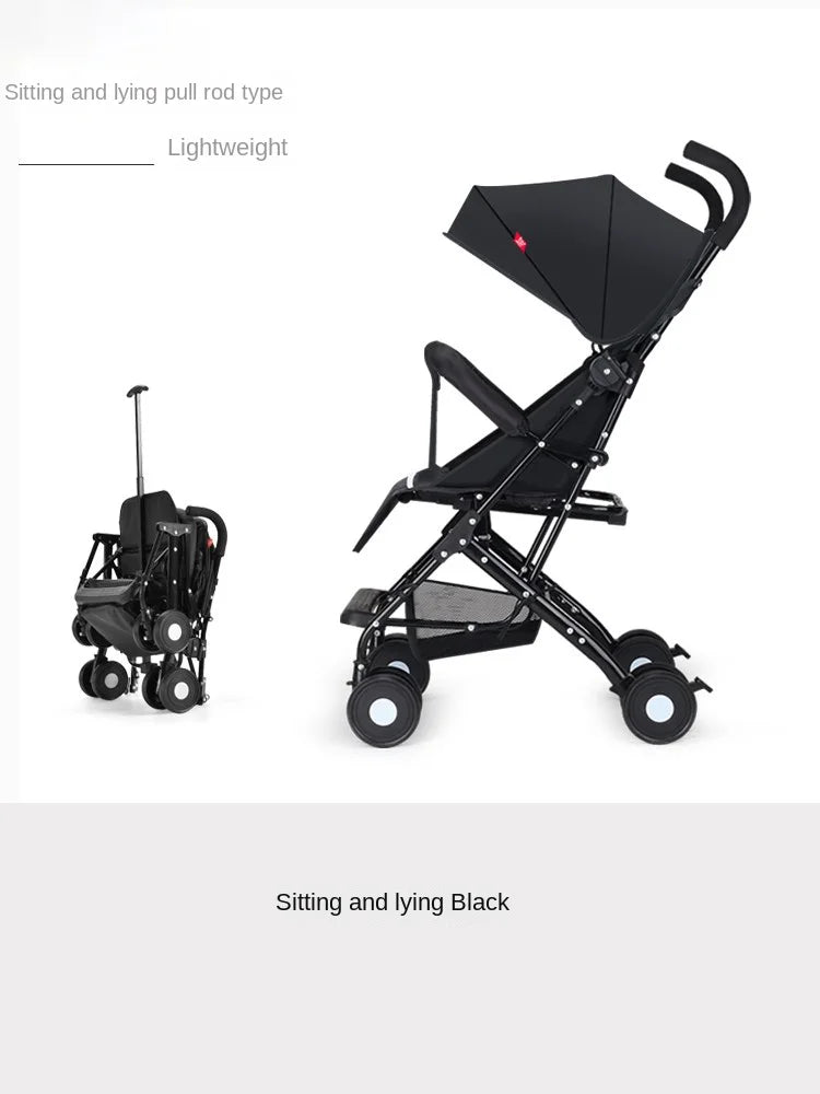 Travel-Ready Folding Umbrella Stroller & Pushchair
