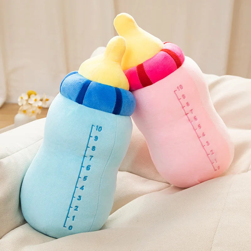 40/65CM New Milk Bottle Stuffed Plush Pillow Cushion Funny Cartoon Boba Plush Soft Toys Birthday Gifts