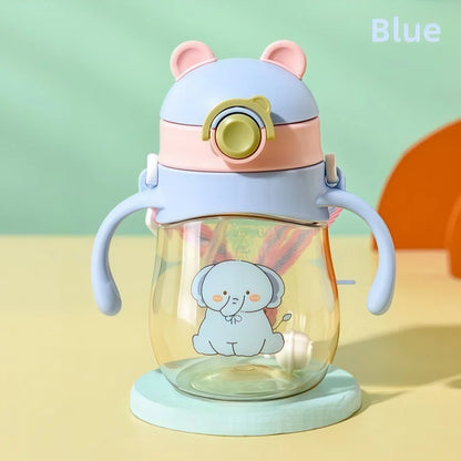 Water Bottle with Handle With Straw