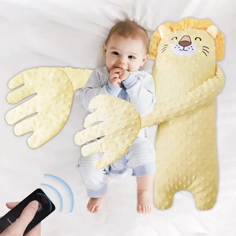 Remote Control Plush Bear Sleep Aid Pillow for Infants (65cm)