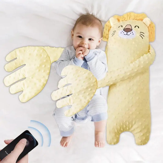Remote Control Plush Bear Sleep Aid Pillow for Infants (65cm)