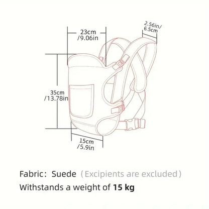 All-in-One Baby Bag & Waist Belt Carrier (4 Positions)