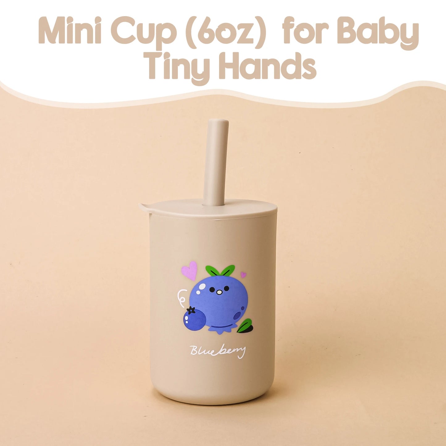 Food Grade Silicone Toddler Straw Sippy Cup