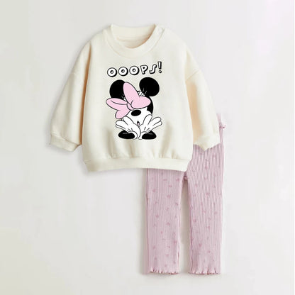 Toddler Girl Cotton Sweatshirt & Pants Set