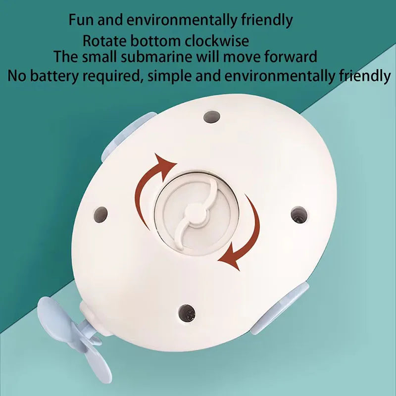 Clockwork Submarine Water Play Kit for Kids