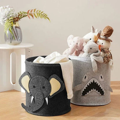 Large Felt Baby Toy Storage Bucket & Hamper