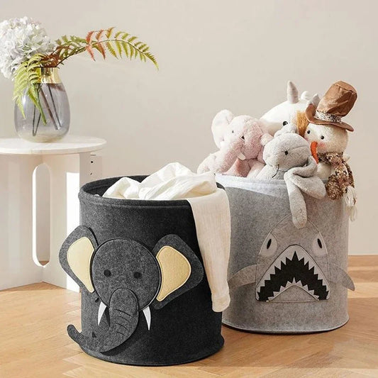 Large Felt Baby Toy Storage Bucket & Hamper