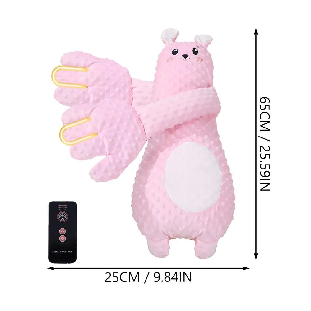 Remote Control Plush Bear Sleep Aid Pillow for Infants (65cm)
