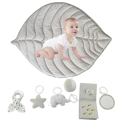 Infant Early Education Activity Center Play Mat (Leaf Design)
