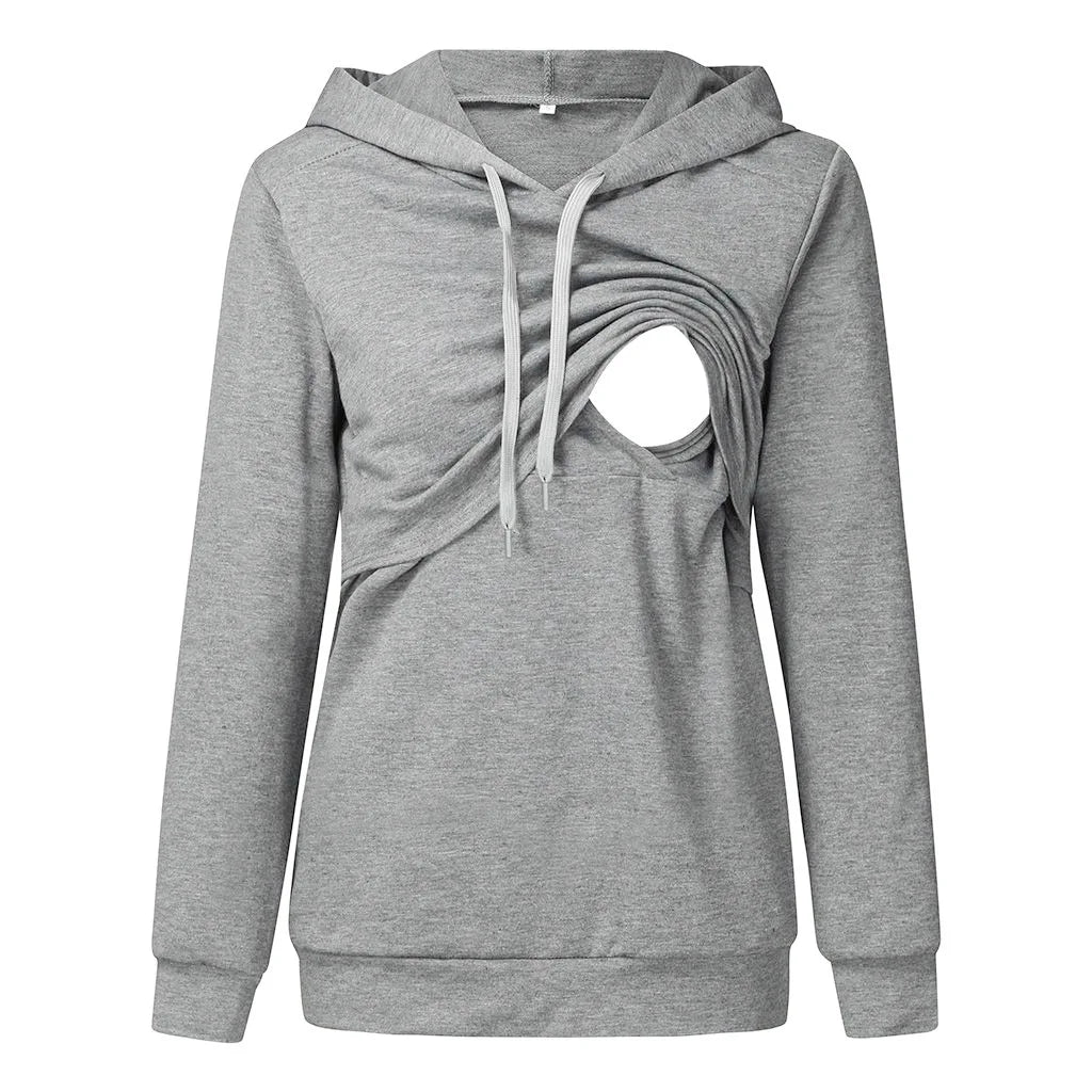 Women's Maternity/Nursing Hoodie Sweatshirt