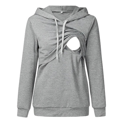 Women's Maternity/Nursing Hoodie Sweatshirt