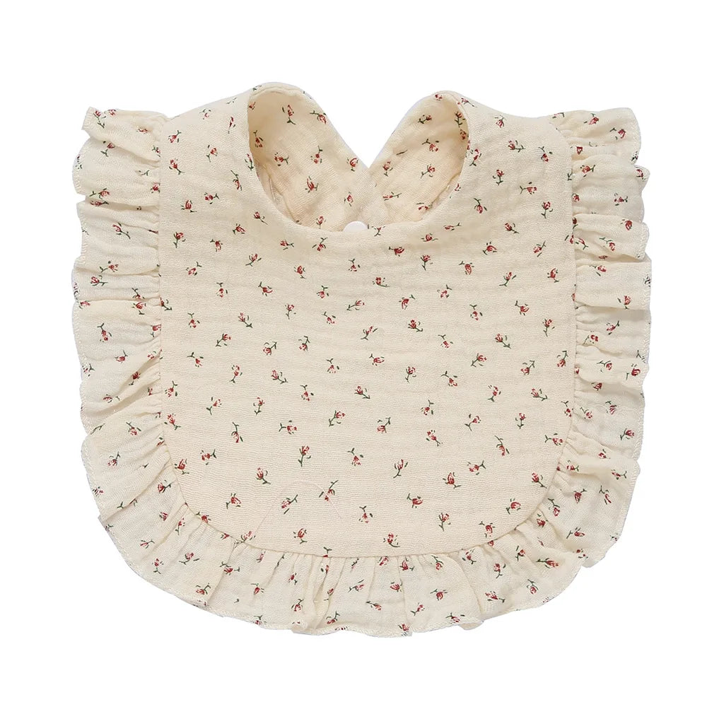 Cotton Muslin Baby Bibs for Newborns – Feeding, Drool & Burp Cloth Accessories