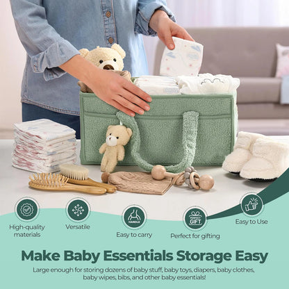 Portable Diaper Organizer Caddy for Nursery