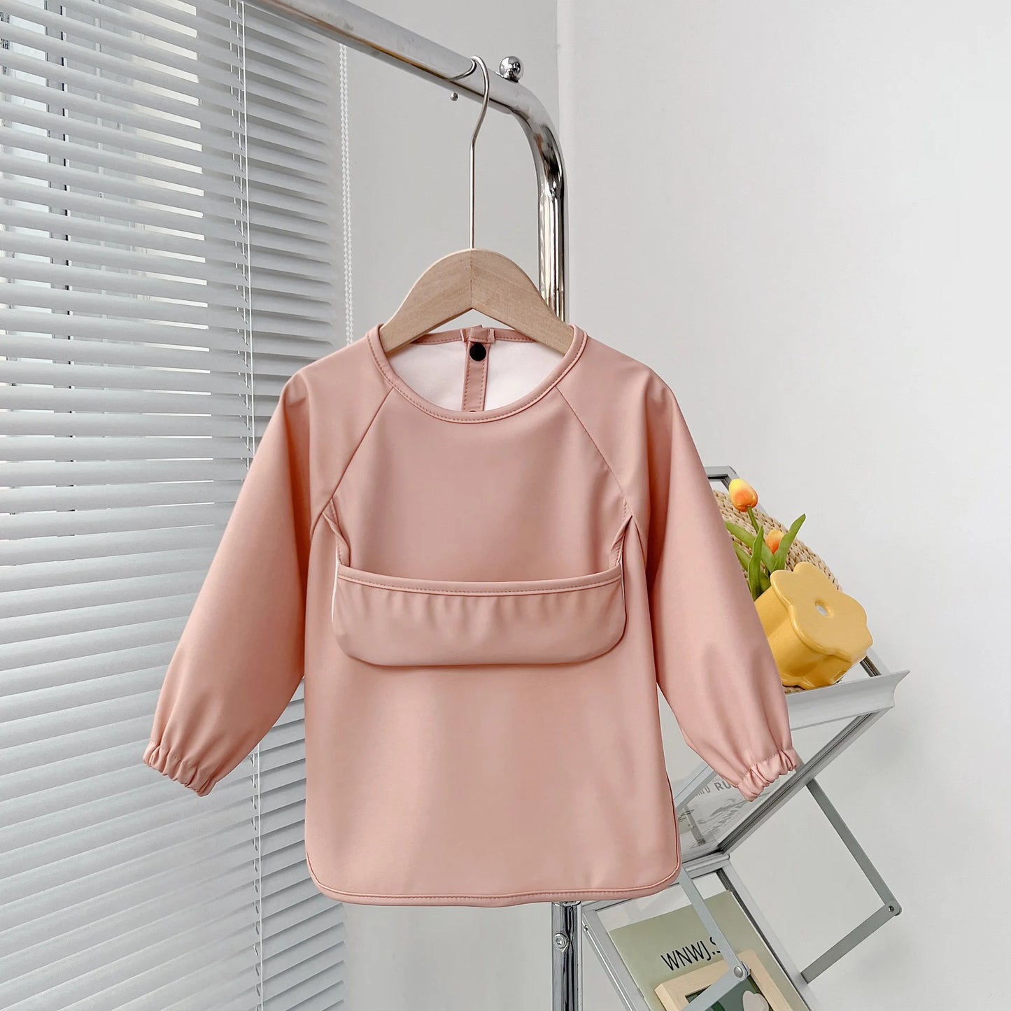 Waterproof Long Sleeve Baby Smock | Full-Coverage Feeding Apron (0-5Y)