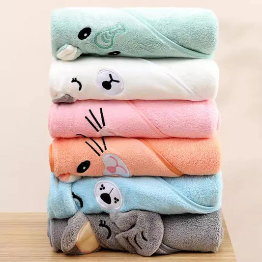 Soft & Absorbent Baby Bath Towel and Swaddle