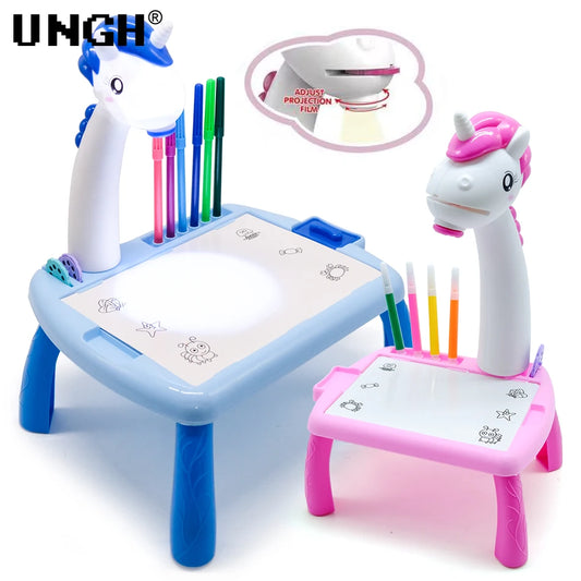 UNGH Children led projector drawing table