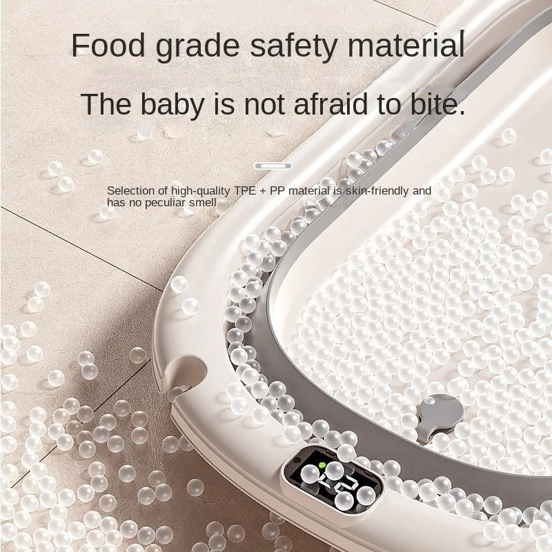 Space-Saving Collapsible Baby Bath with Cushion