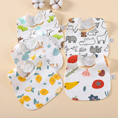 5-Pack Waterproof Baby Bandana Bibs | Ultra-Absorbent Feeding Set