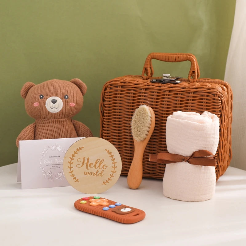 Baby Photography Props & Milestone Cards – Newborn Keepsake Memory Blanket Gift Set