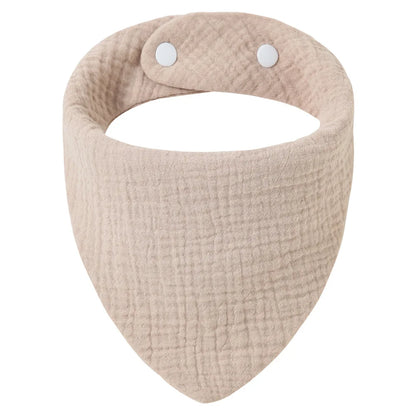 Solid Color Cotton Baby Bandana Bibs