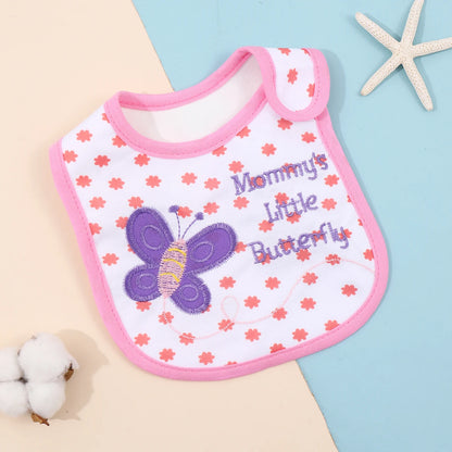 Waterproof Feeding Bibs for Babies & Toddlers – Soft Apron & Burp Cloth Set