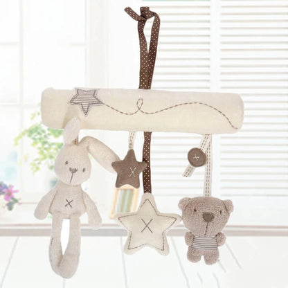 Soft Rabbit Plush Stroller Pendant & Rattle Gift