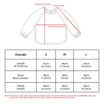 Easy Clean Washable Mealtime & Art Crafts Smock
