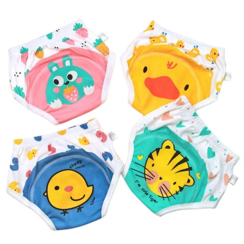 Baby Potty Training Pants Nappies Boys Girl Cotton Cloth Panties Reusable Underwear Washable Water Proof Diaper