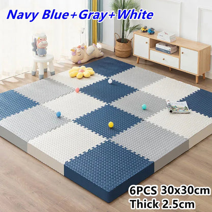 6-Piece Interlocking Puzzle Play Mat for Baby Gym