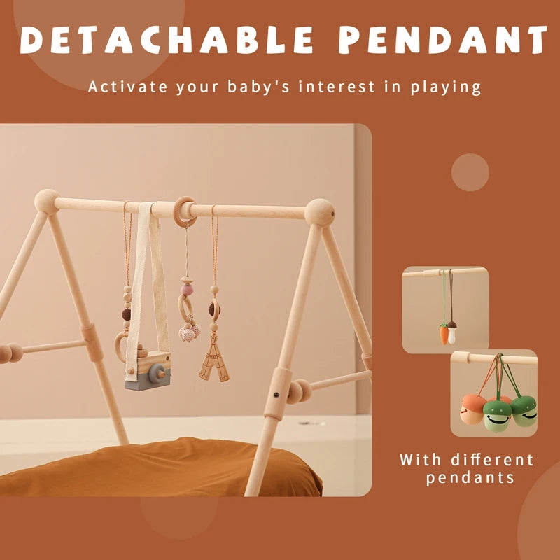 Wooden Baby Gym/Activity Fitness Stand