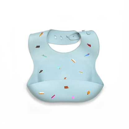 Baby Silicone Bibs, BPA-Free Waterproof Adjustable