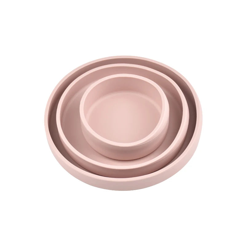 Thermostability Silicone Snack Plate & Dish Set (3PC)