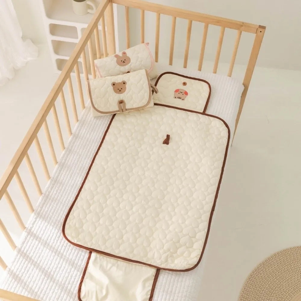 Multifunctional Cotton Baby Changing Cover & Pad