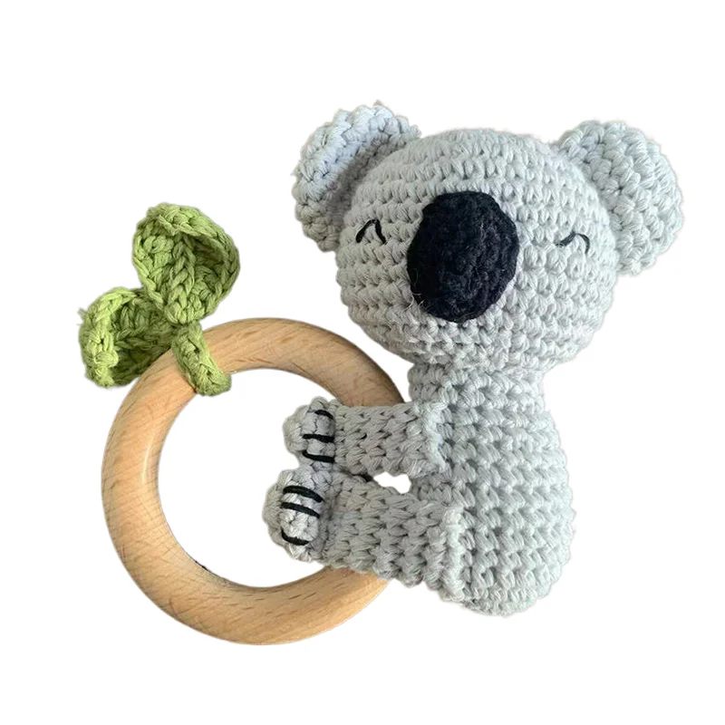 Handmade Amigurumi Cartoon Animal Baby Rattle