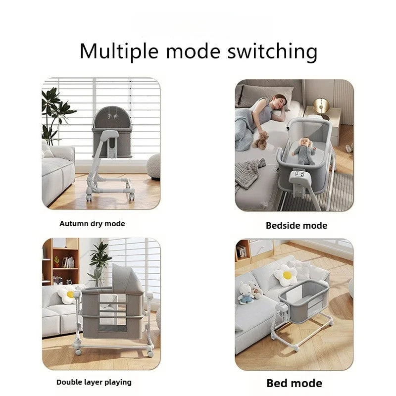 Luxury Folding Bassinet & Bedside Crib