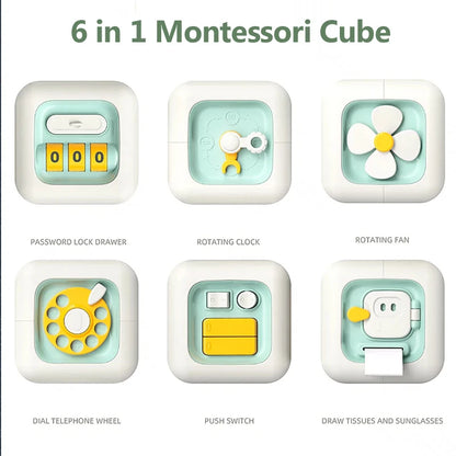 6-in-1 Montessori Sensory Busy Cube